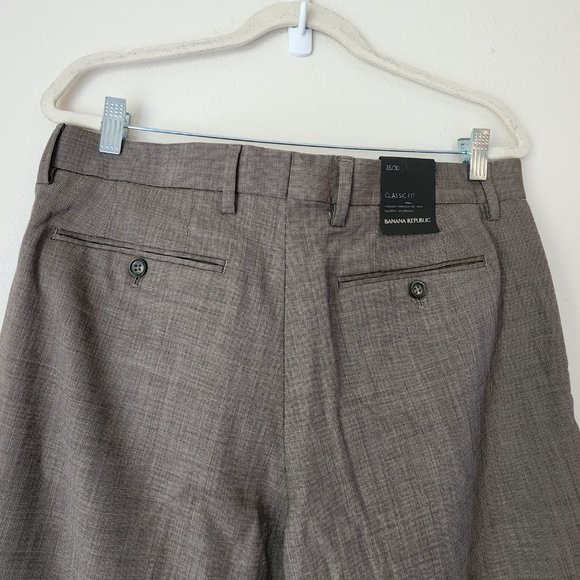 BANANA REPUBLIC, Women Classic Fit Pant, Size 35/30, NWT 97% Wool - Picture 8 of 11